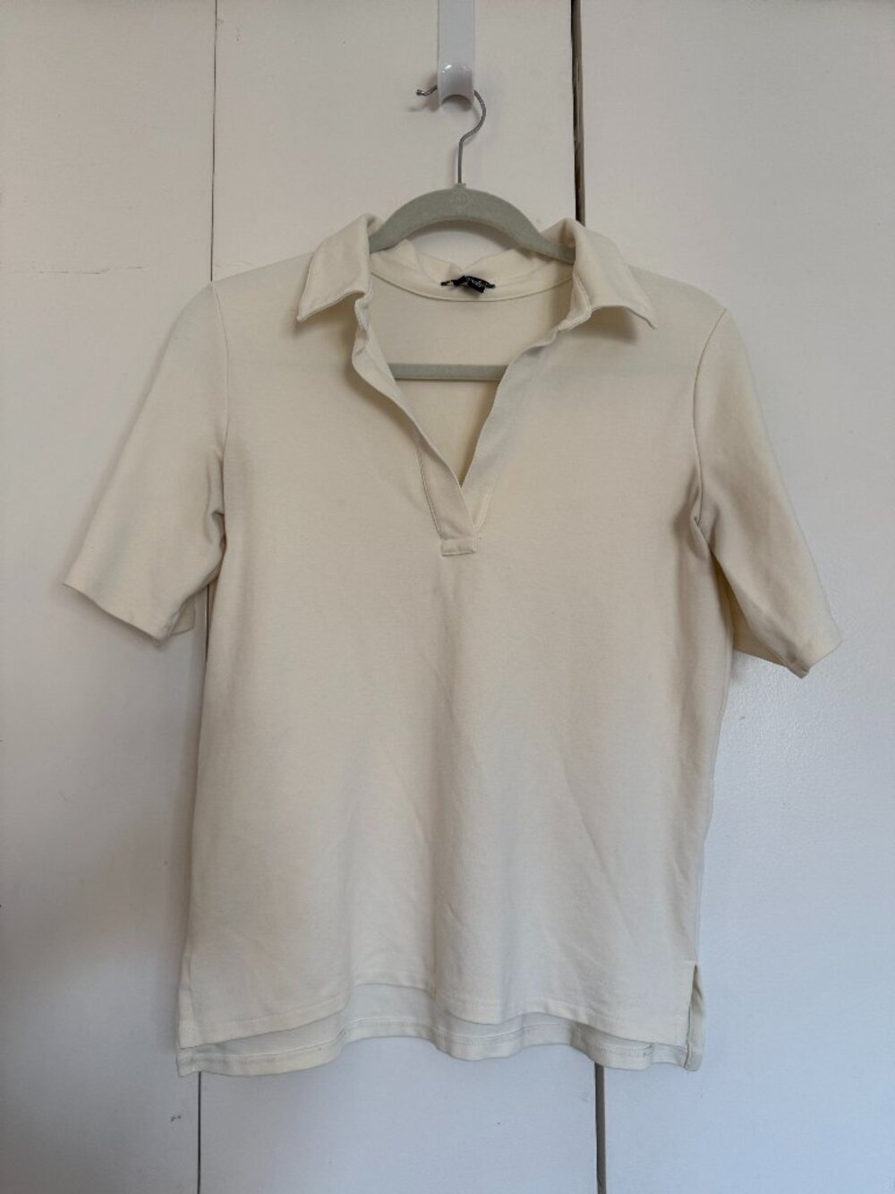 Theory Cream Polo Shirt